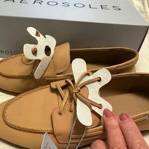 Aerosoles Beige Bisque Leather Loafers